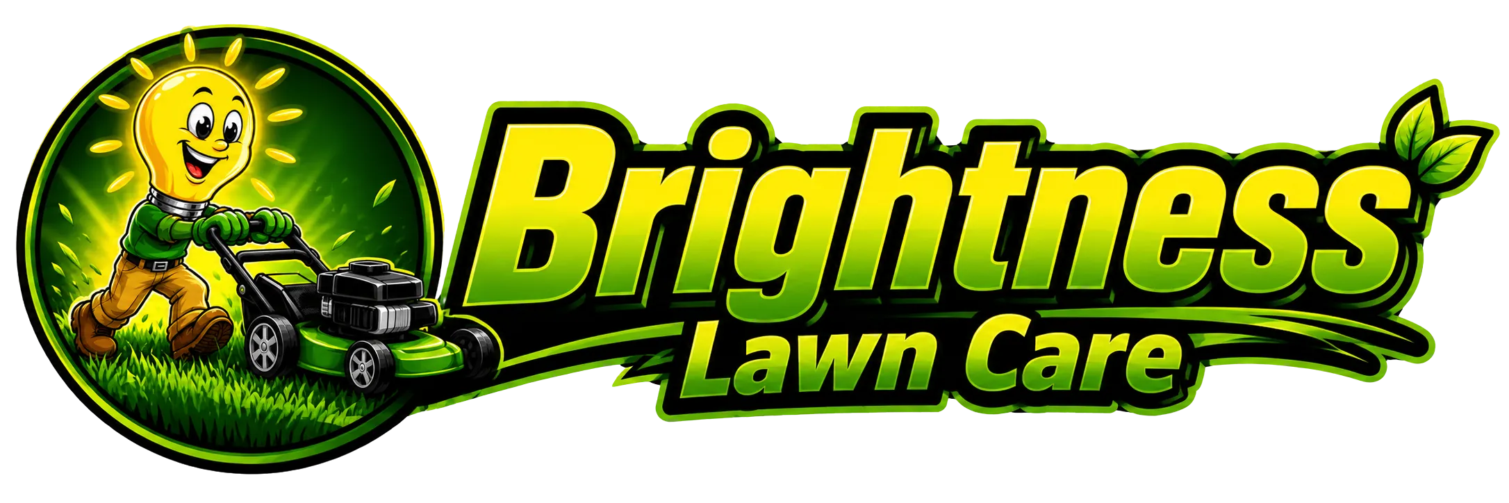 Brightness Lawn Care Logo - Corpus Christi, TX